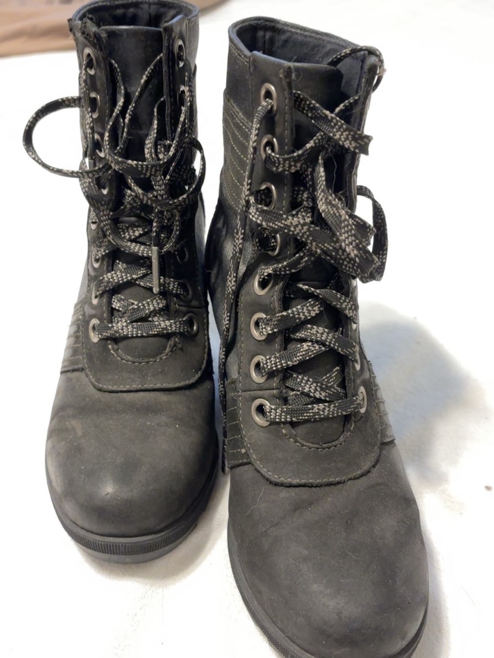 Sorel Black Women's Lace-Up Hiking Boots
